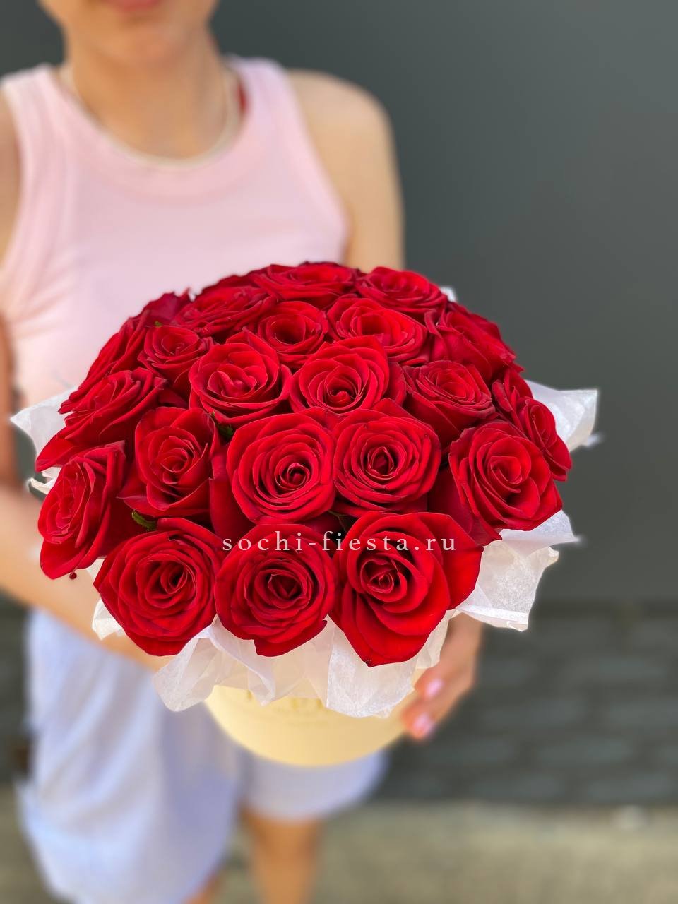 свадебная коробка XL с пионами для церемонии в Пскове