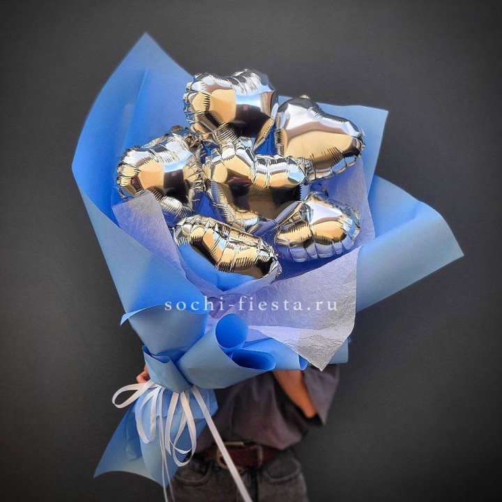 Букет из шаров сердец  №2 в Пскове