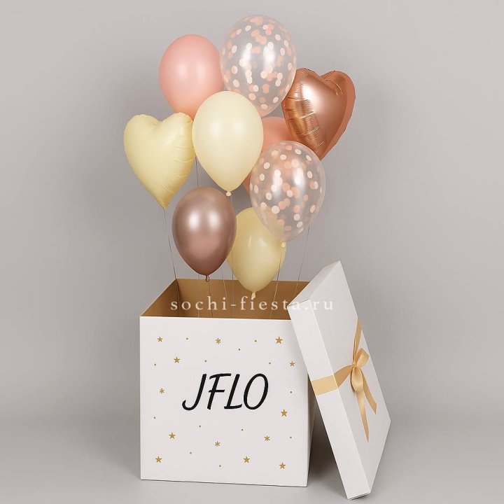 Коробка-сюрприз с шарами №2 в Пскове