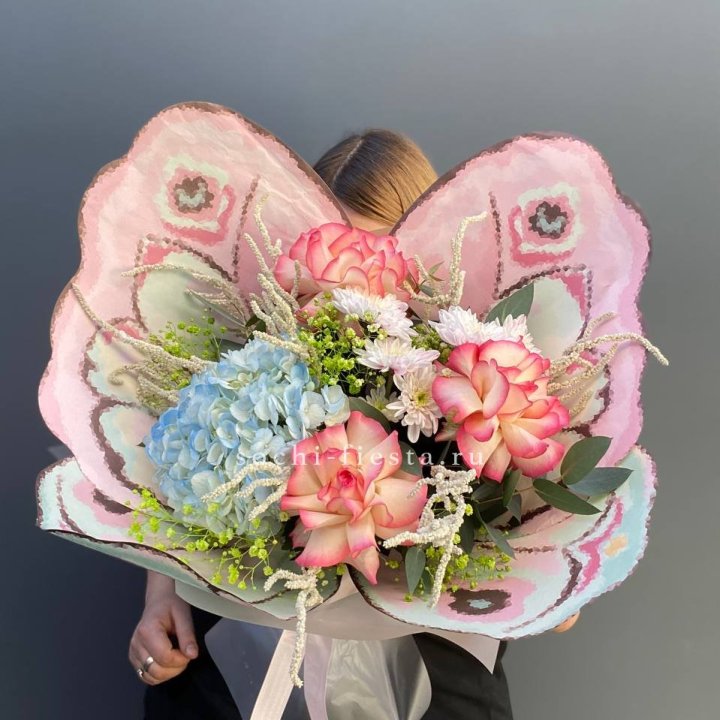 Дизайнерский букет бабочка №5 в Пскове