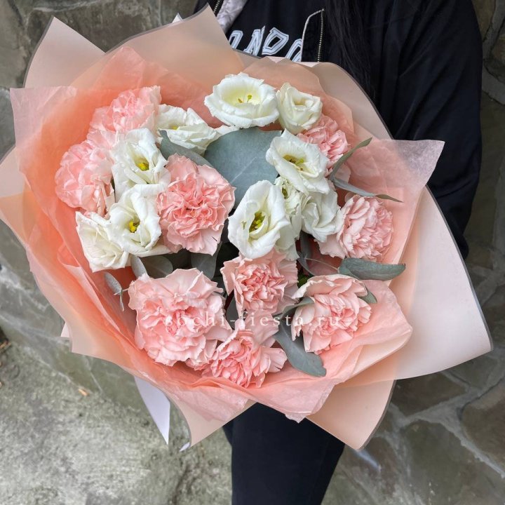  Букет диантусов "Пич" в Пскове