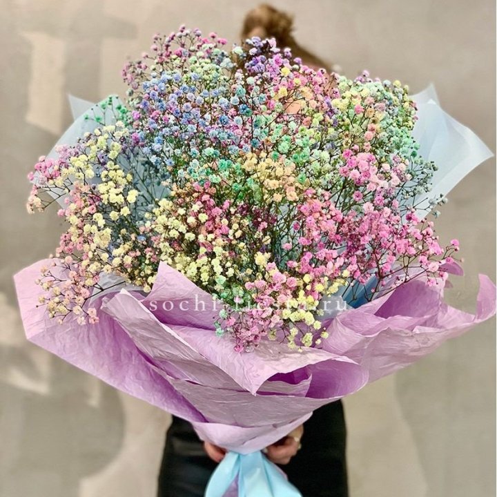 Радужные гипсофилы №2 в Пскове