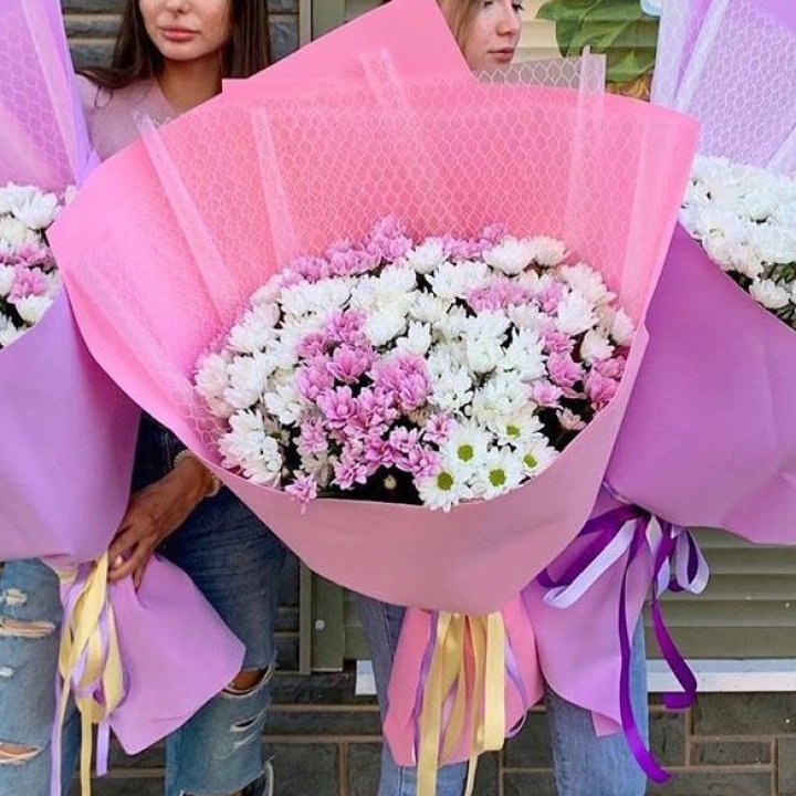 Букет хризантем №3 в Пскове