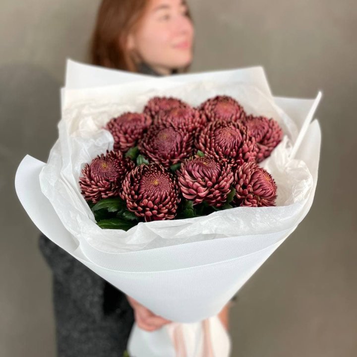 Букет хризантем "Касиопия" в Пскове