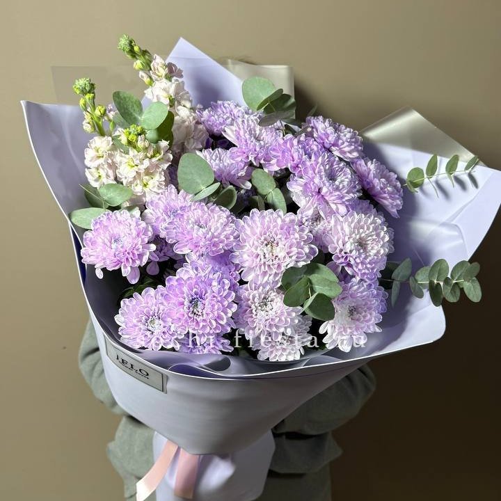 Дуо хризантема и маттиола в Пскове