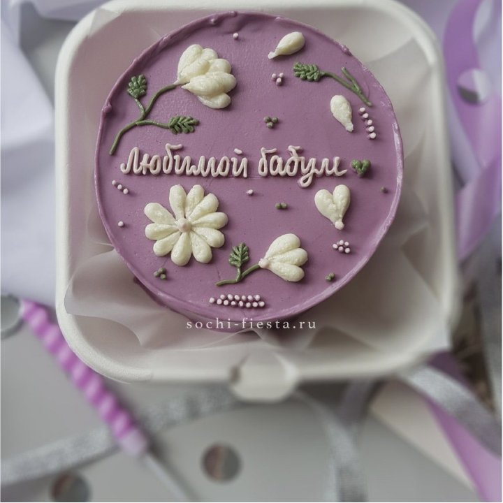 Бенто-торт "Любимой бабуле" в Пскове