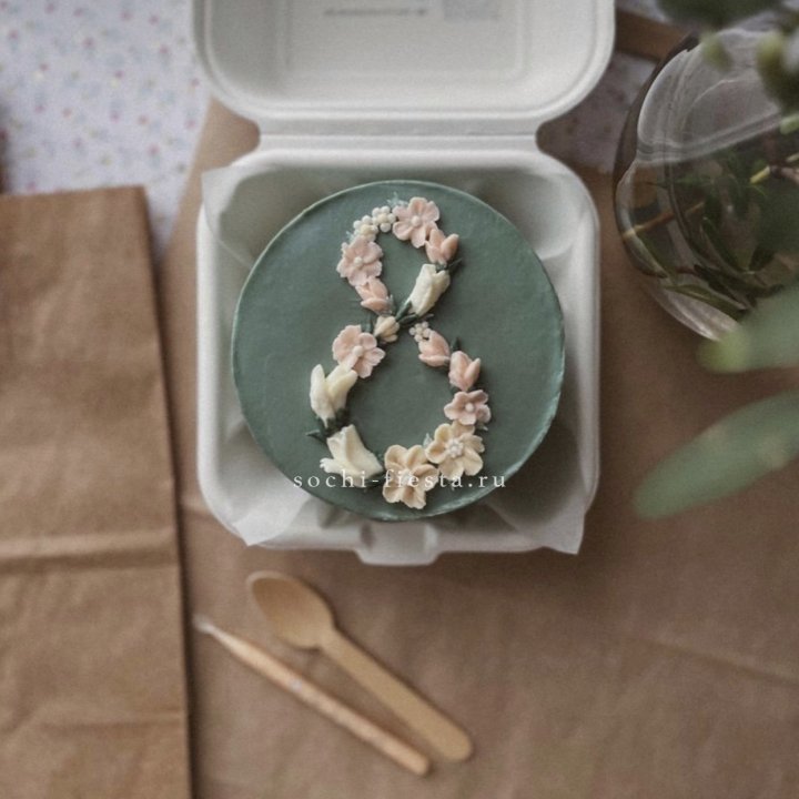 Бенто-торт "8 марта" green  в Пскове