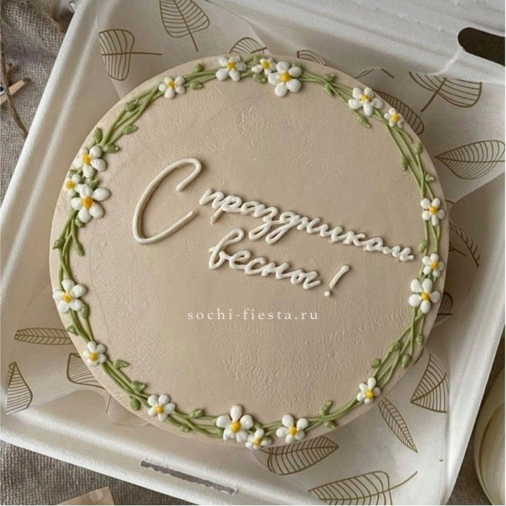 Бенто-торт "C праздником весны!"  в Пскове