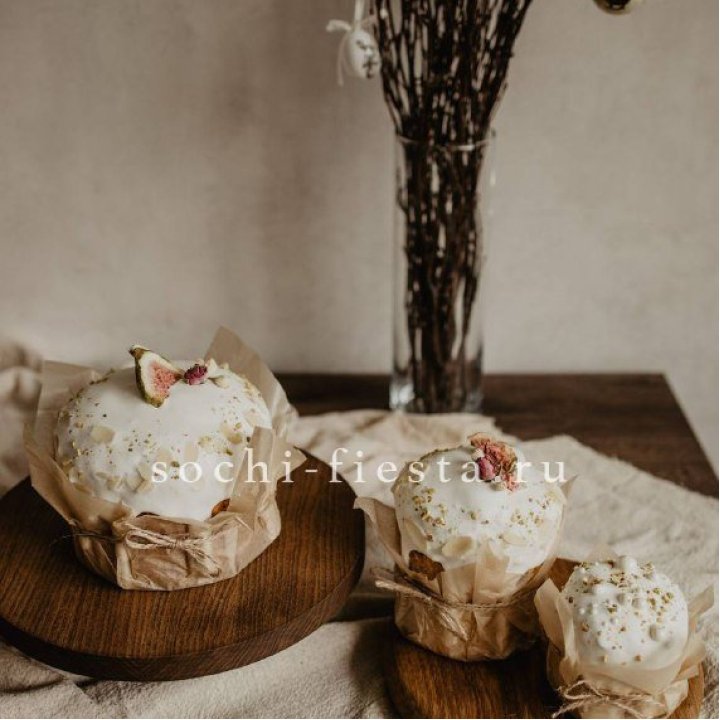 Кулич мини с изюмом в Пскове