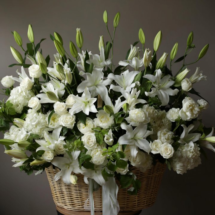 Цветочная корзина макси №3 в Пскове