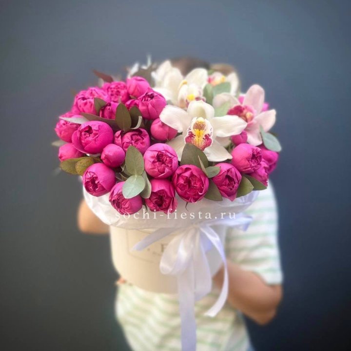 Бокс дуо мисти и орхидеи в Пскове