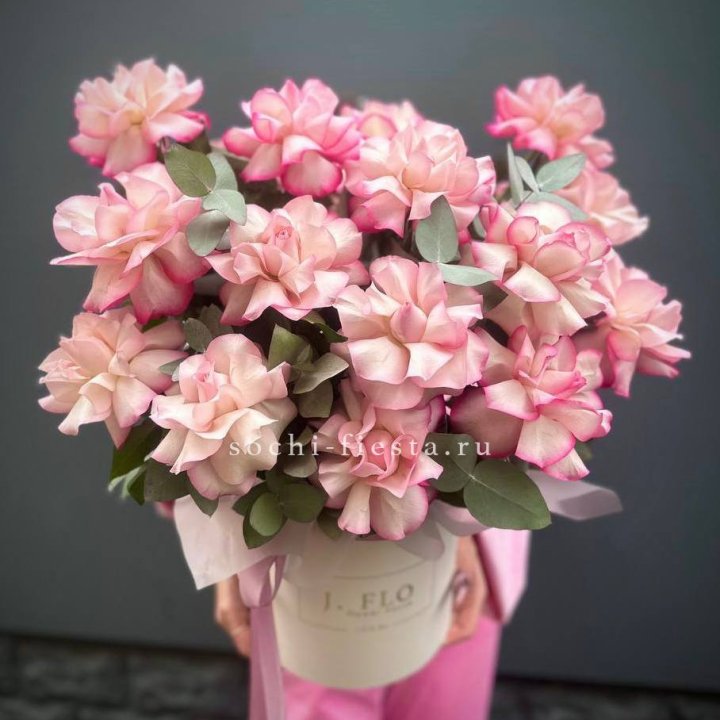 17 Французских  роз Венди в боксе в Пскове