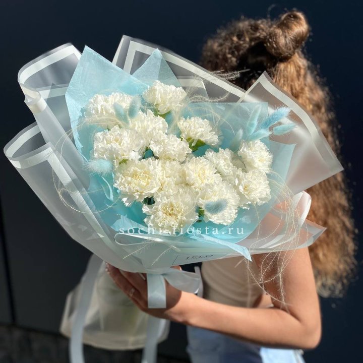 Воздушный букет из диантусов  в Пскове