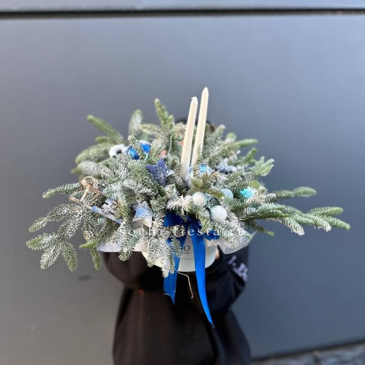 Новогодняя композиция в коробке  в Пскове