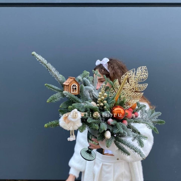 Композиция в бокале огненная  в Пскове