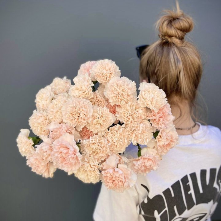 Охапка диантусов  в Пскове