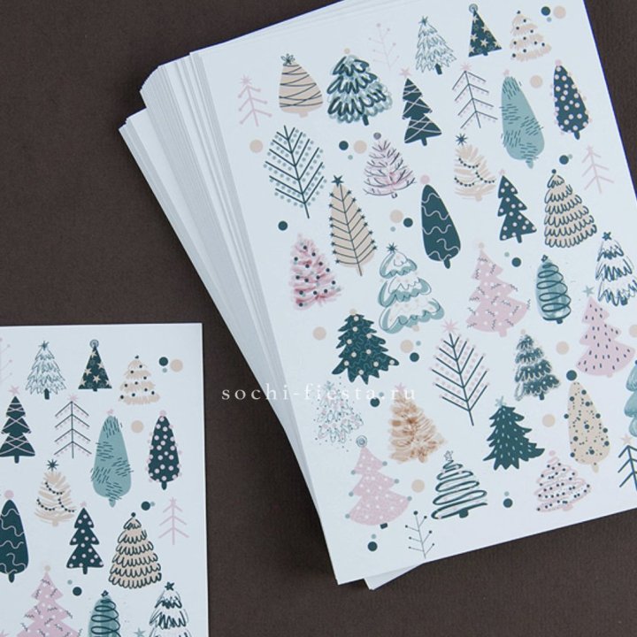 Открытка к букету "Елки" в Пскове