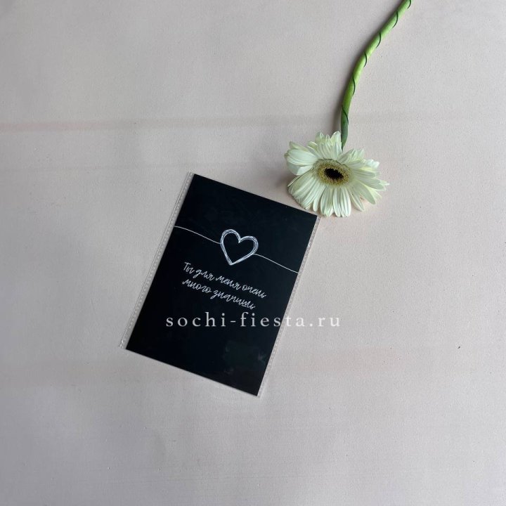 Открытка к букету "Ты для меня очень много значишь" в Пскове