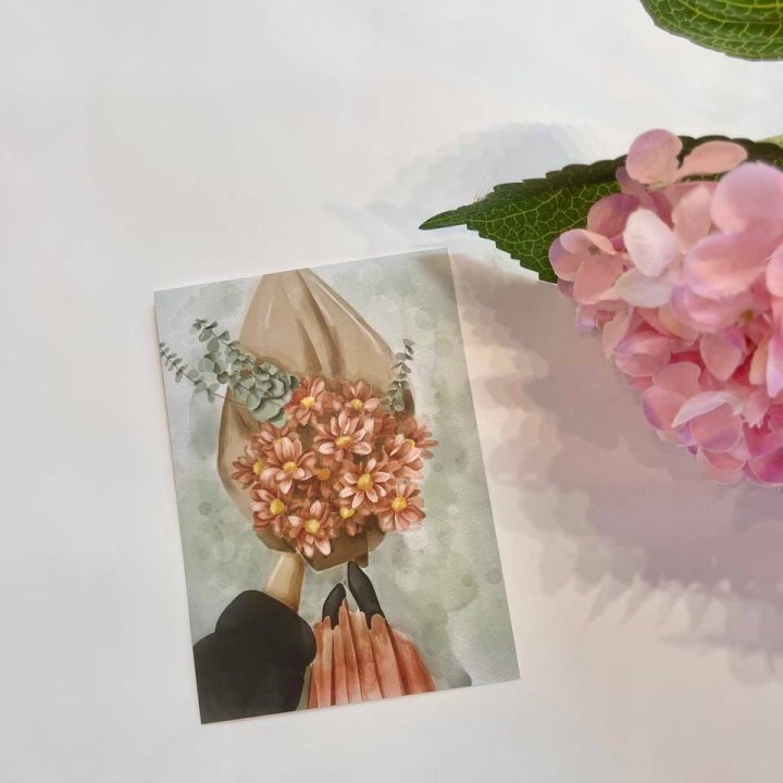 Открытка к букету "Букет" в Пскове