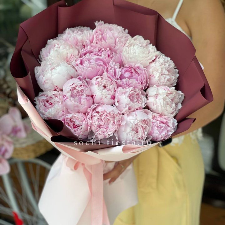 Букет с пионами №5 в Пскове