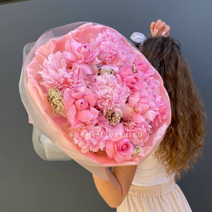  Букет с пионами "Пинки" в Пскове