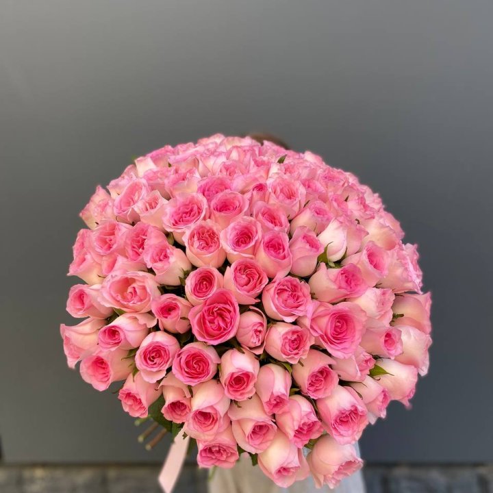 101 розовая роза в Пскове