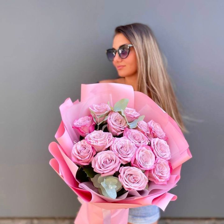 Букет розовых роз 2 в Пскове
