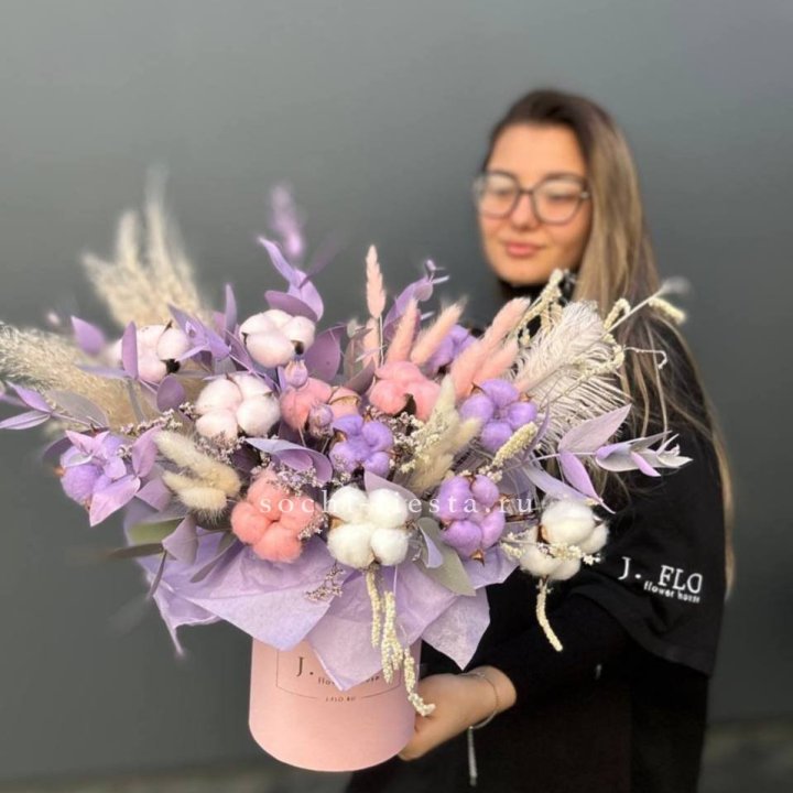 Авторский бокс с сухоцветами №4 в Пскове