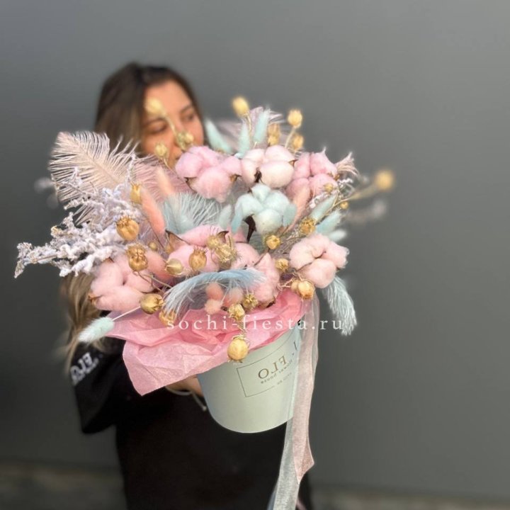 Авторский бокс с сухоцветами №2 в Пскове