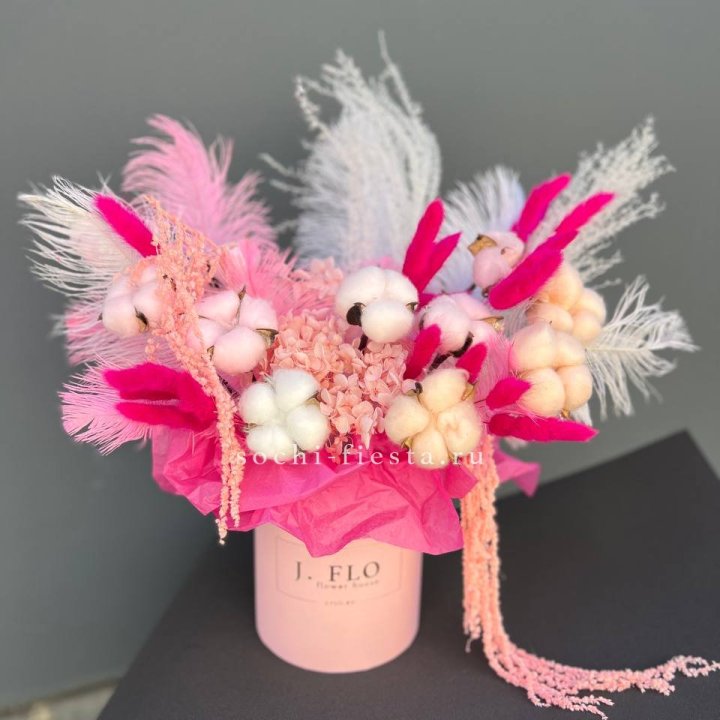 Авторский бокс с сухоцветами №1 в Пскове