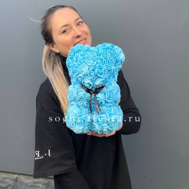 Игрушка медведь голубая в Пскове