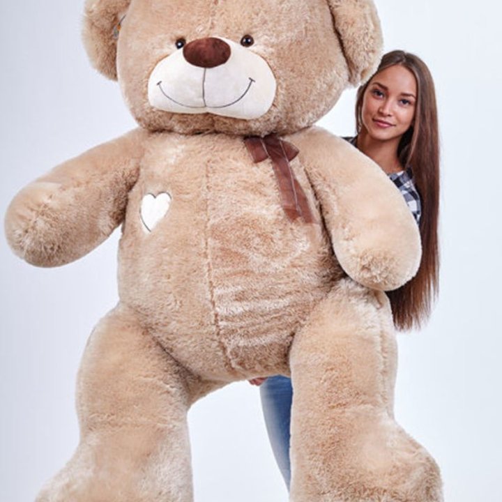 Бурый плюшевый мишка большой в Пскове